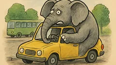 Виц: Защо слонът не може да кара кола