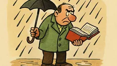 Виц: Чадър, книга и разум...