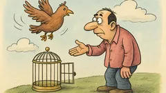 Виц: Ако обичаш някого, пусни го на свобода