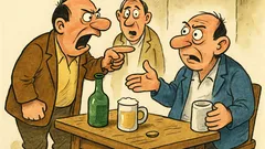 Виц: В кръчмата един вика всички политици