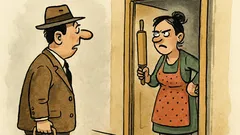 Виц: На 8 март забравих да я поздравя...