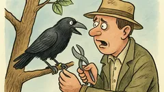 Виц: Орнитологът онемя, когато гаргата промълви…