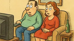 Виц: Пред телевизора – мила, за какво?