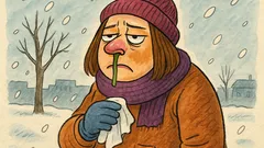 Виц: Зима, студ, започва битката между сополите