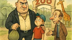 Виц: Мутра води сина си в зоопарка