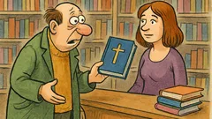 Виц: В книжарницата – искам да купя книга