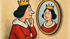 Виц: Огледалце, огледалце на стената, коя?