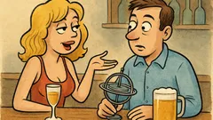 Виц: Блондинка в бар пита непознат