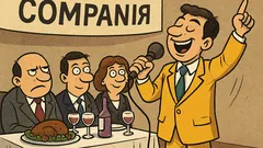 Виц: Цяла година мрънка, а на банкета...