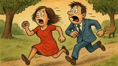 Виц: Прибирам се през парка, жената ускорява