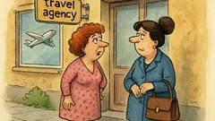 Виц: Говори се, че мъжът ти заминал...