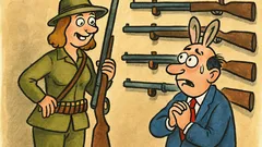 Виц: Ходих на гости у ловджийка вечерта