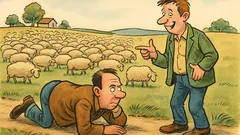 Виц: Двама приятели броят овце