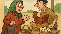 Виц: На пазара госпожата мърмори за яйцата