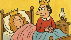 Виц: Принцът не я будеше трета година