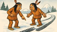 Виц: Говорят си двама индианци в прерията