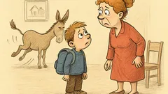 Виц: Мамо, днес в училище ме нарекоха…