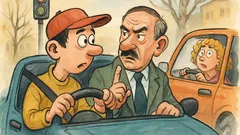 Виц: Инструкторът казва на младежа в автошколата