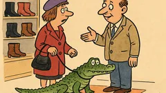 Виц: Извинете, имате ли крокодилски ботуши?