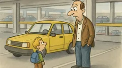 Виц: Тате, защо си сам, къде е мама