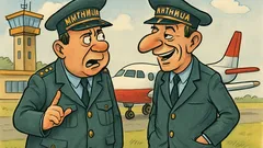 Виц: Срещнали се двама митничари на летището