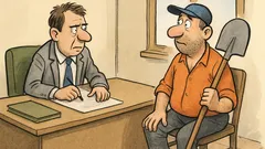 Виц: Асанчо на интервю за работа