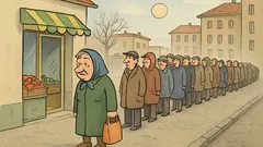 Виц: „Трябва да стана по-рано днес...“