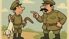 Виц: Петка носи един убит заек...