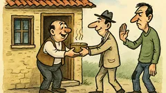 Виц: Гостта гощавай, на врага прощавай...