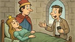 Виц: Какво се е случило, Спяща красавице?