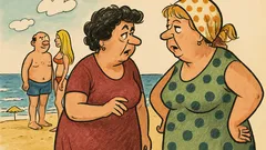 Виц: Марче, видях мъжа ти на плажа