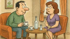 Виц: Пием кафе с комшийката и тя ми