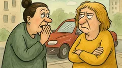 Виц: Муцка, някой одра новата кола на бившия