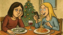 Виц: Брюнетка се оплаква от коледното постене