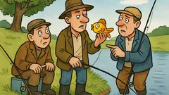 Виц: Трима рибари и златната рибка