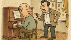 Виц: Защо свириш на пиано по три часа