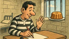 Виц: Затворник пише на жена си от затвора