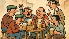 Виц: Група жители на Столипиново пият бира