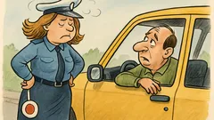 Виц: Спира ме жена катаджийка и въздиша...