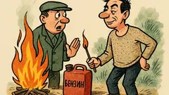 Виц: Яни, не слагай тубата с бензин