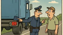 Виц: Полицай спира един ТИР...