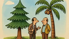 Виц: Как по дърветата да познаем посоките