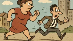 Виц: Зад всяка силна жена стои...