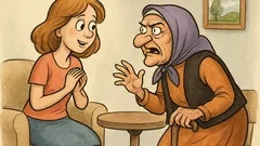 Виц: – Бабо, той е добричък...