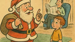 Виц: Дядо Коледа пита едно дете...