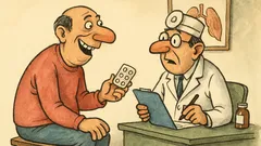 Виц: Защо изпихте три антибиотика по-рано?