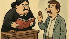 Виц: В съда – заклевате ли се?