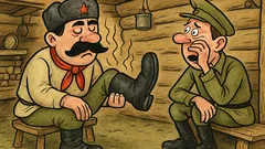 Виц: Седят Чапаев и Петка в землянката