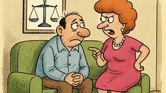 Виц: Говориш ли с жена си, мълчанието