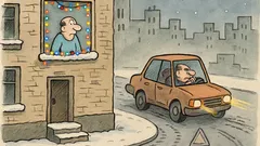 Виц: 240 лампички на прозореца, мигач – не